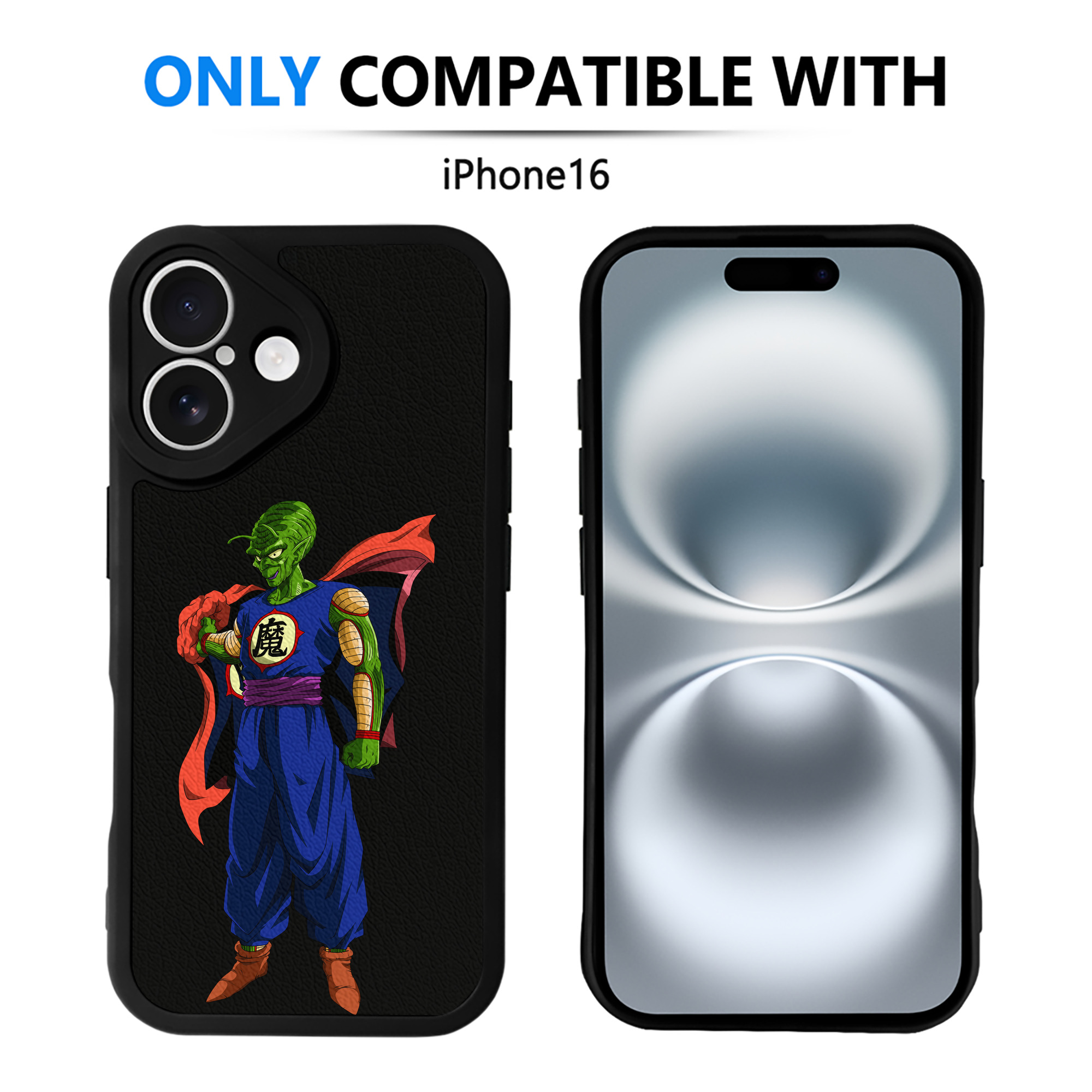 （画像用） ドラゴンボール DRAGON BALL 【iPhone 16シリーズ対応】シリコンスマホケース（レザー調） 材質：シリコン